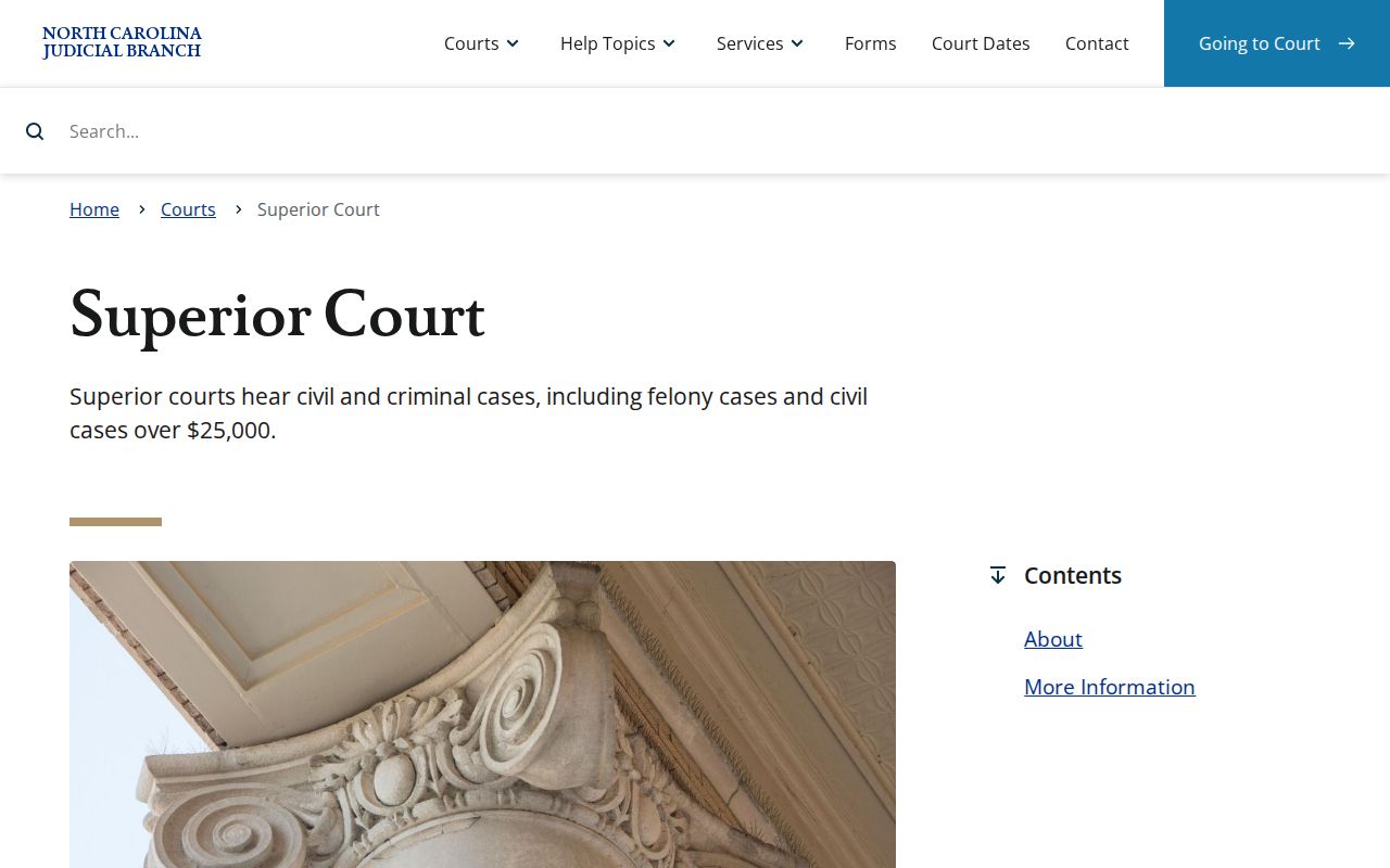 Duplin civil docket reference from the North Carolina Superior Court overview
